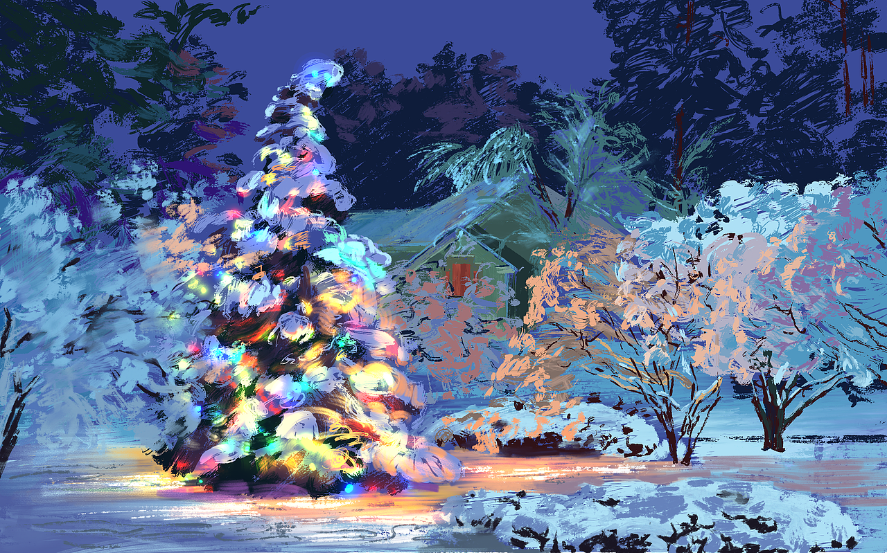 圣诞🎄（图ZMjgyODUzNzg4） - 艺术插画 - 站酷设计师Syrusbci原创素材 - 站酷ZCOOL