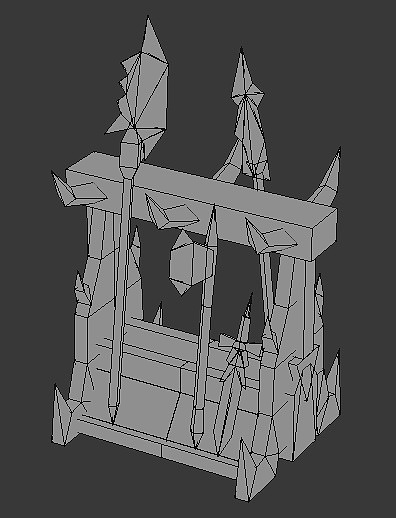 乐游3d建模作品 兵器架