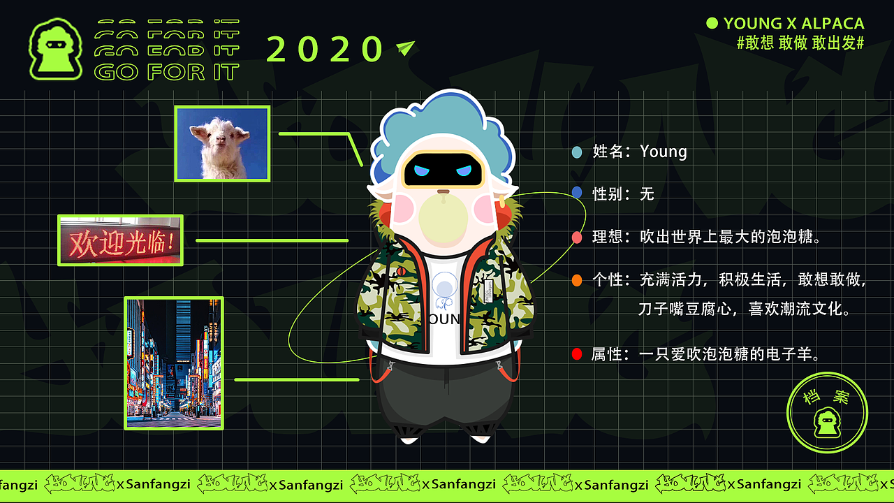 YOUNG-年轻潮流IP设计（图ZMjIxMTk4OTYw） - 主题/皮肤 - 站酷设计师Sanfangzi原创素材 - 站酷ZCOOL