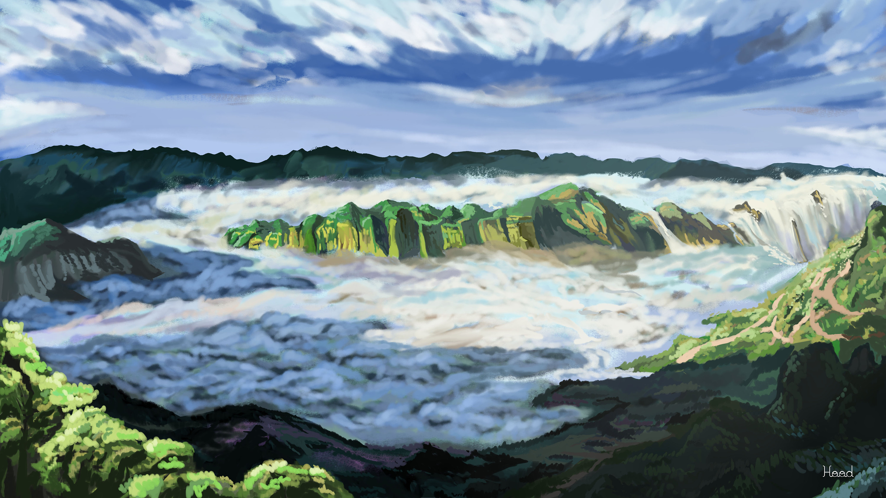 第一次,第二和第三次的临摹|插画|创作习作|hood兜帽 - 原创作品