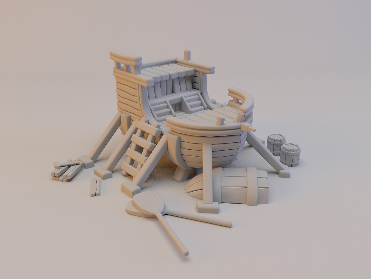 2019年maya场景建模练习