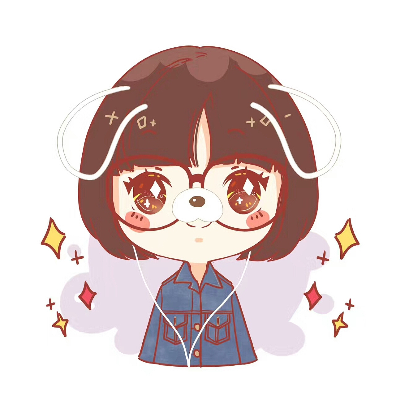 q版手绘头像（图ZOTU1NzA2MzY=） - 新锐潮流插画 - 站酷设计师Rayo_Lee原创素材 - 站酷ZCOOL