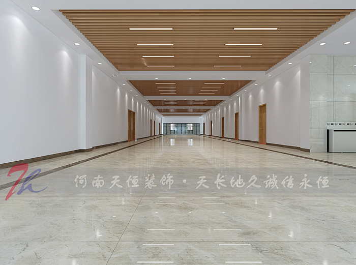 郑州普海外国语学校艺术楼装修设计效果图【5.#1 1楼德艺展廊装修效果图】