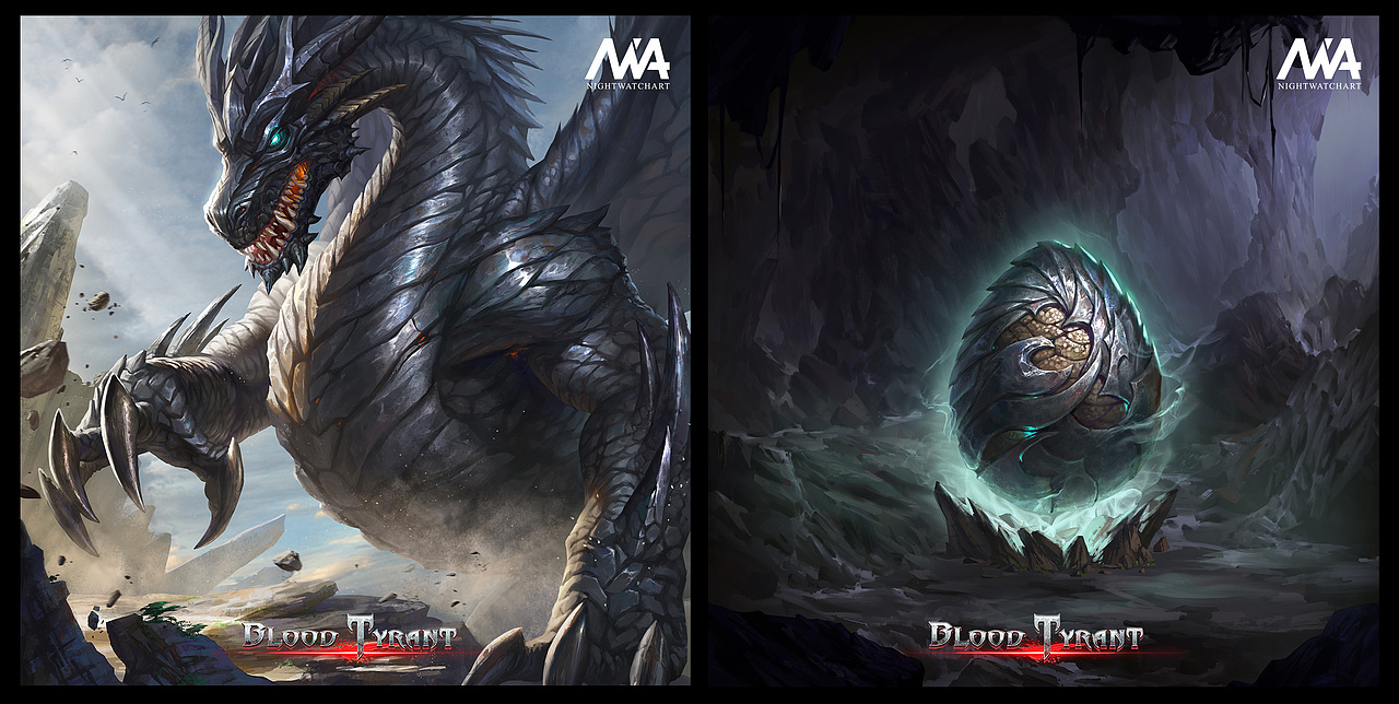 NWA团队作品，为《Blood Tyrant》绘制的部分插图