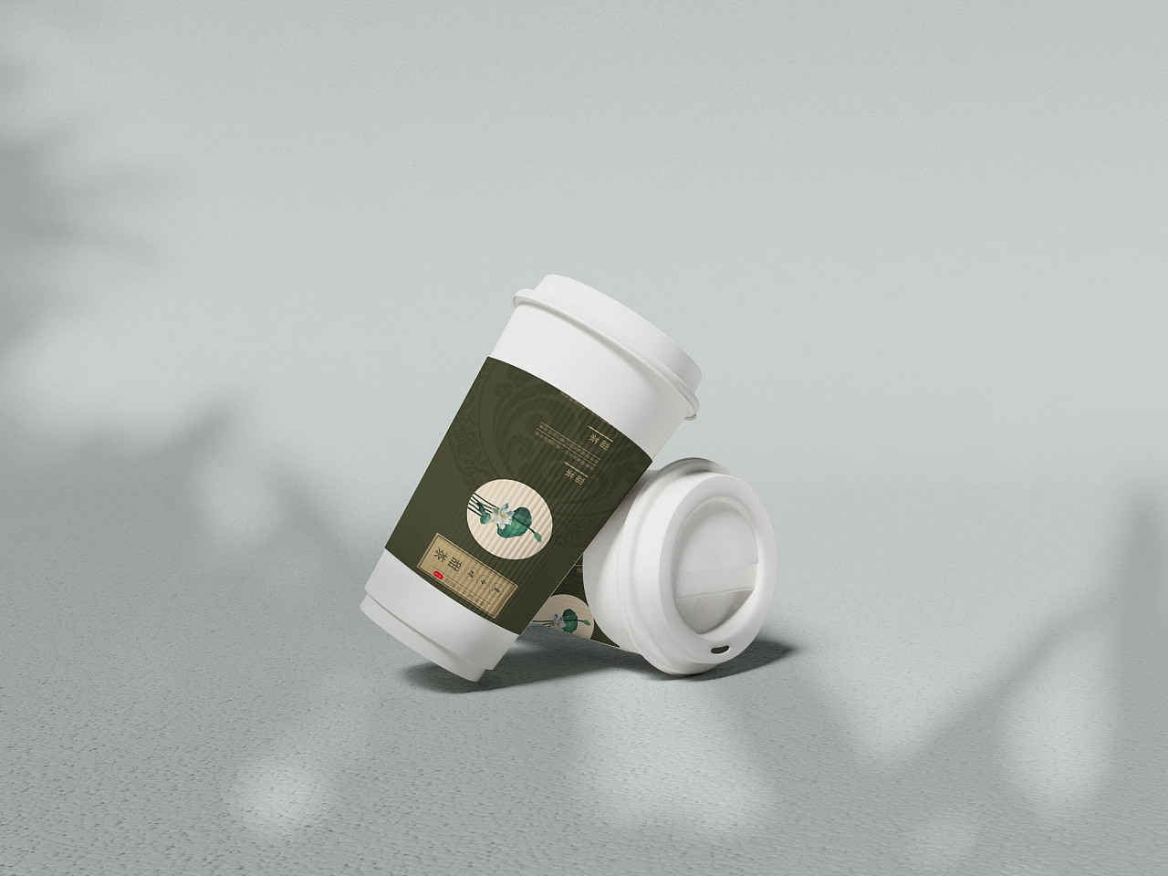 古风奶茶店包装设计