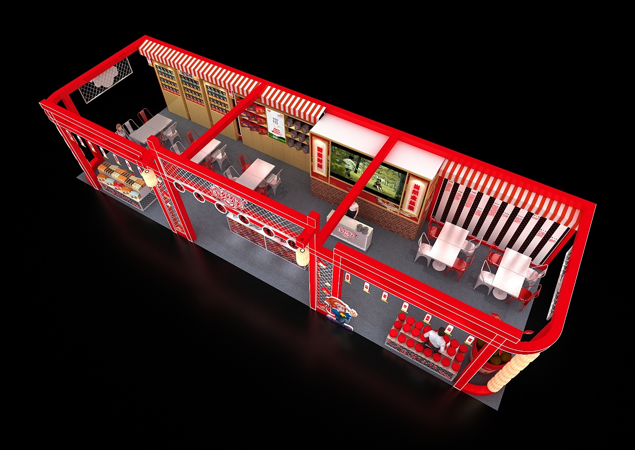 美食展台|空间|展陈设计|吾爱海苔 - 原创作品 - 站酷 (zcool)