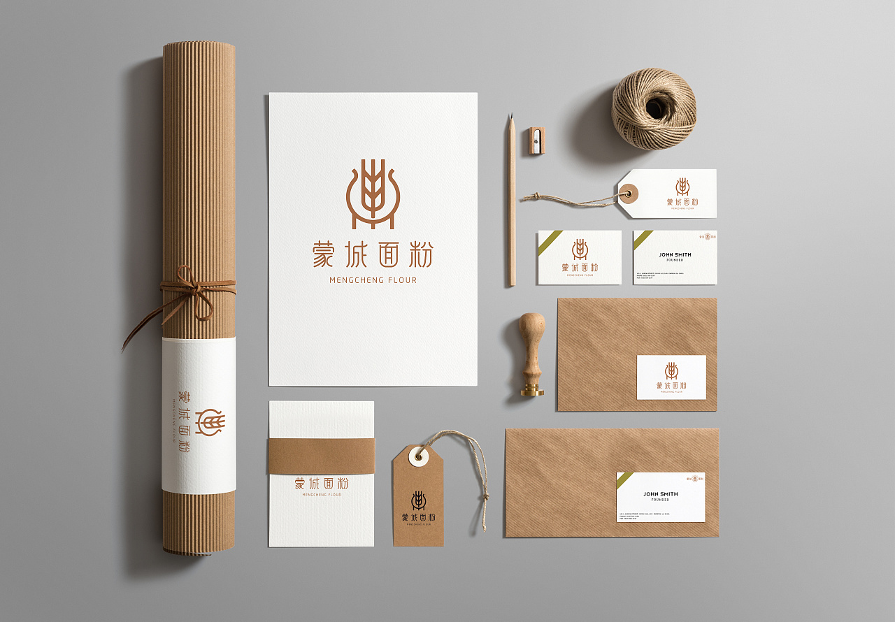 里白文化 | "皖美粮油"蒙城面粉视觉设计