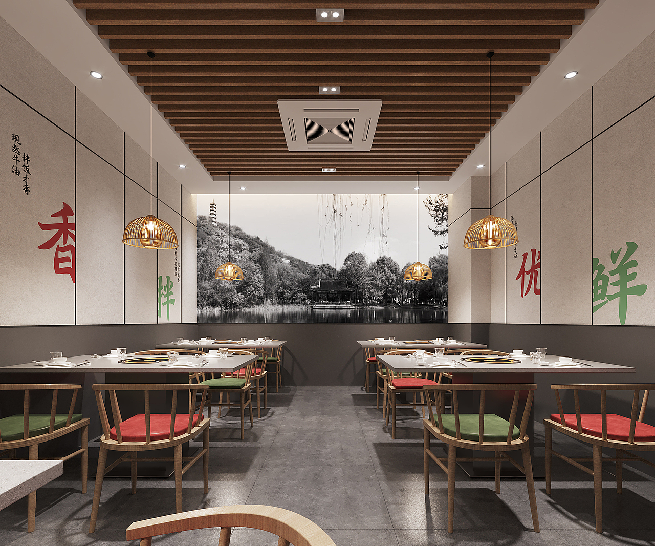 鴻源牛肉諸暨商場(chǎng)店設(shè)計(jì)（圖ZMjk0NjI1NDEy） - 酒店餐飲設(shè)計(jì) - 站酷設(shè)計(jì)師小四月design原創(chuàng)素材 - 站酷ZCOOL