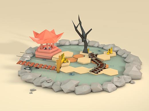 浮岛（个人主页-ZMjc1NTA1NjA=） - 场景 - 站酷设计师碓碓碓碓碓原创素材 - 站酷ZCOOL