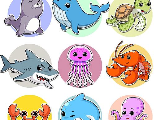 海洋卡通 形象角色设计