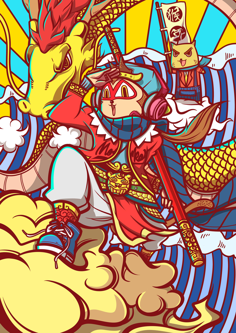 猴年快乐|其他插画|插画|woogawu - 原创设计作品 - 站酷 (zcool)