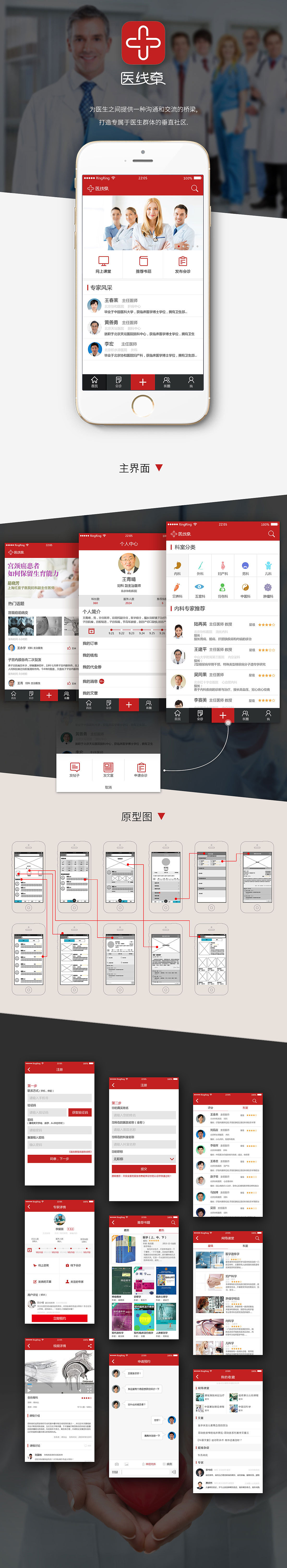“医线牵”v1.0 APP for ios（图ZNDU3NzY5NTI=） - APP界面 - 站酷设计师依然也原创素材 - 站酷ZCOOL