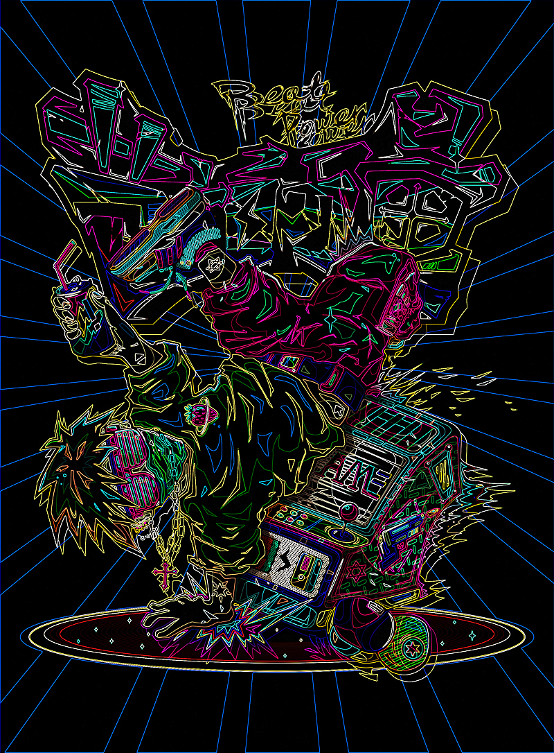 忙出头，哈（图ZMTU5NzI4ODQ=） - 新锐潮流插画 - 站酷设计师chapel陈原创素材 - 站酷ZCOOL
