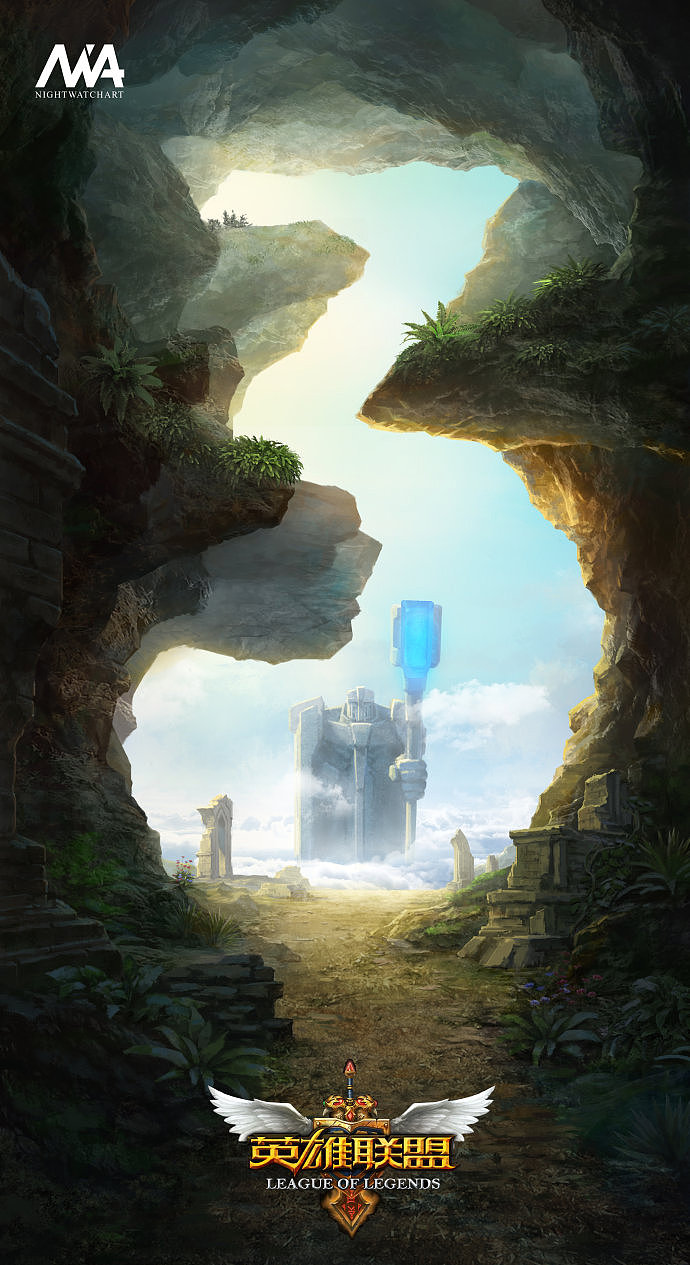 nwa为英雄联盟峡谷之巅首页图以及倒计时宣传图