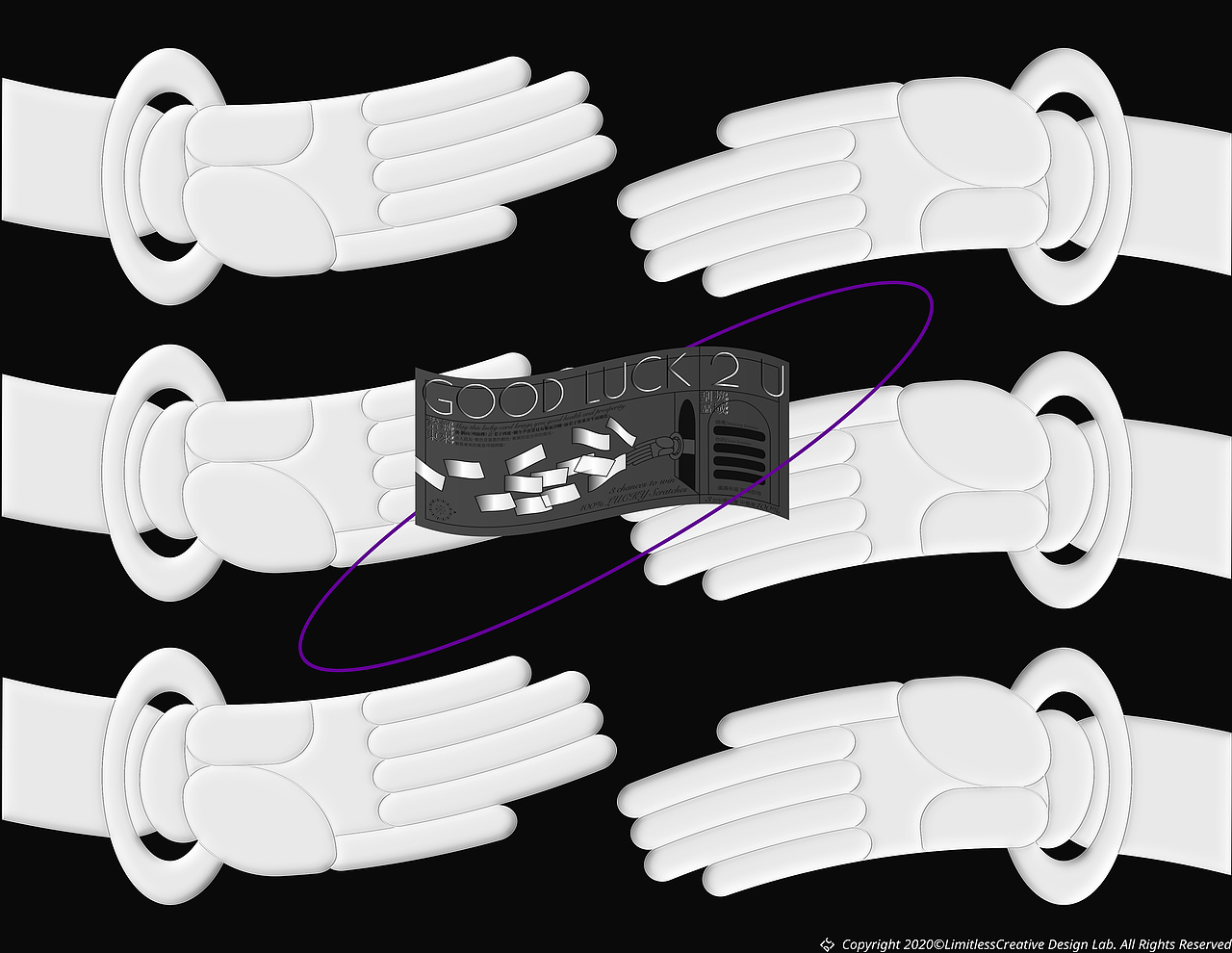 「紫气东来」刮刮乐（图ZMjM1NTg5MTA0） - 宣传物料 - 站酷设计师大方无隅LCDL原创素材 - 站酷ZCOOL