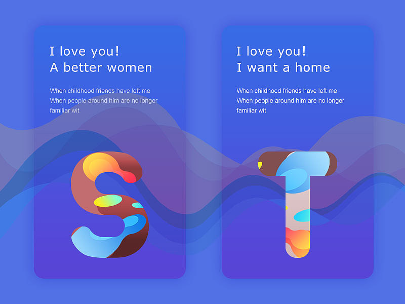 渐变风界面练习（图ZODQ0NDQwNzI=） - APP界面 - 站酷设计师Alan_wyp原创素材 - 站酷ZCOOL