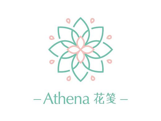 Athena花笺LOGO标志设计-乐图创意出品