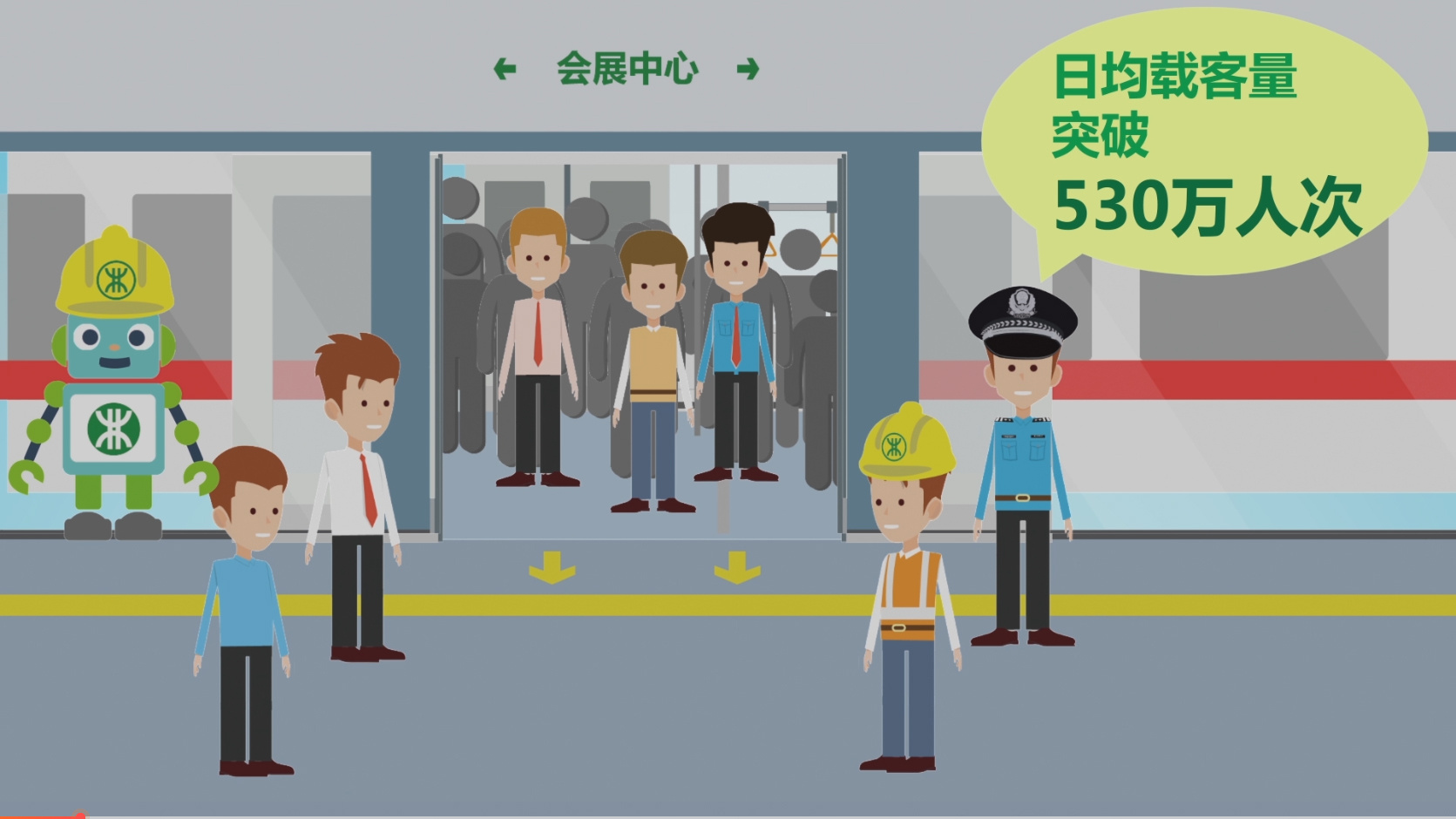 地铁安保区动画