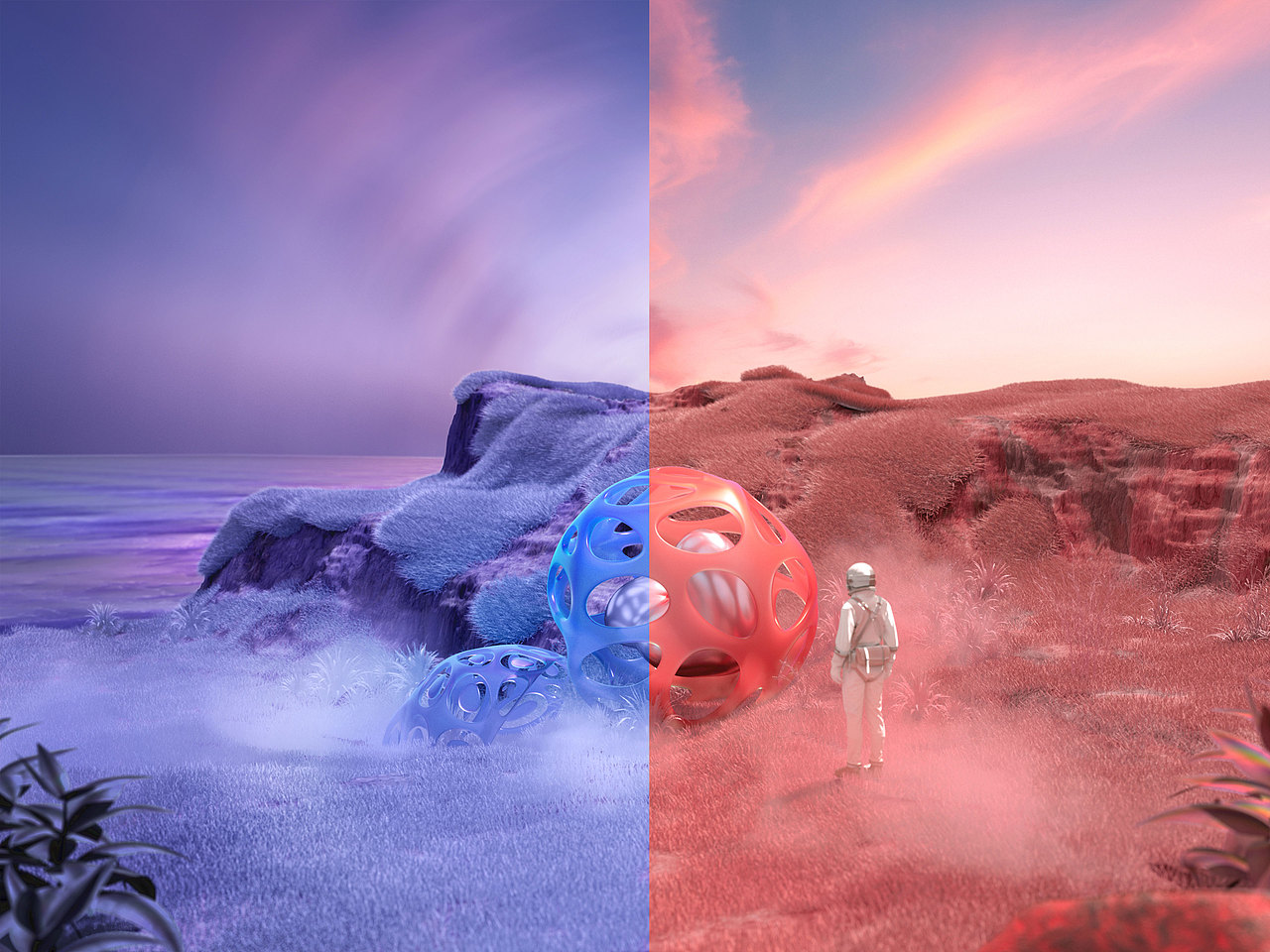 星际边缘 #PANTONE 2022 年度色彩 长春花蓝（图ZMjgxNTQyMDY4） - 场景 - 站酷设计师肥皂冰块原创素材 - 站酷ZCOOL