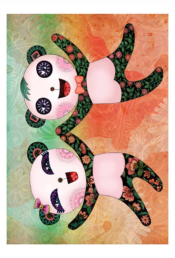 画一千只大熊猫的梦想(图ZNTcyMzU0MTY=) - 商业插画 - 站酷设计师钟小林原创素材 - 站酷ZCOOL
