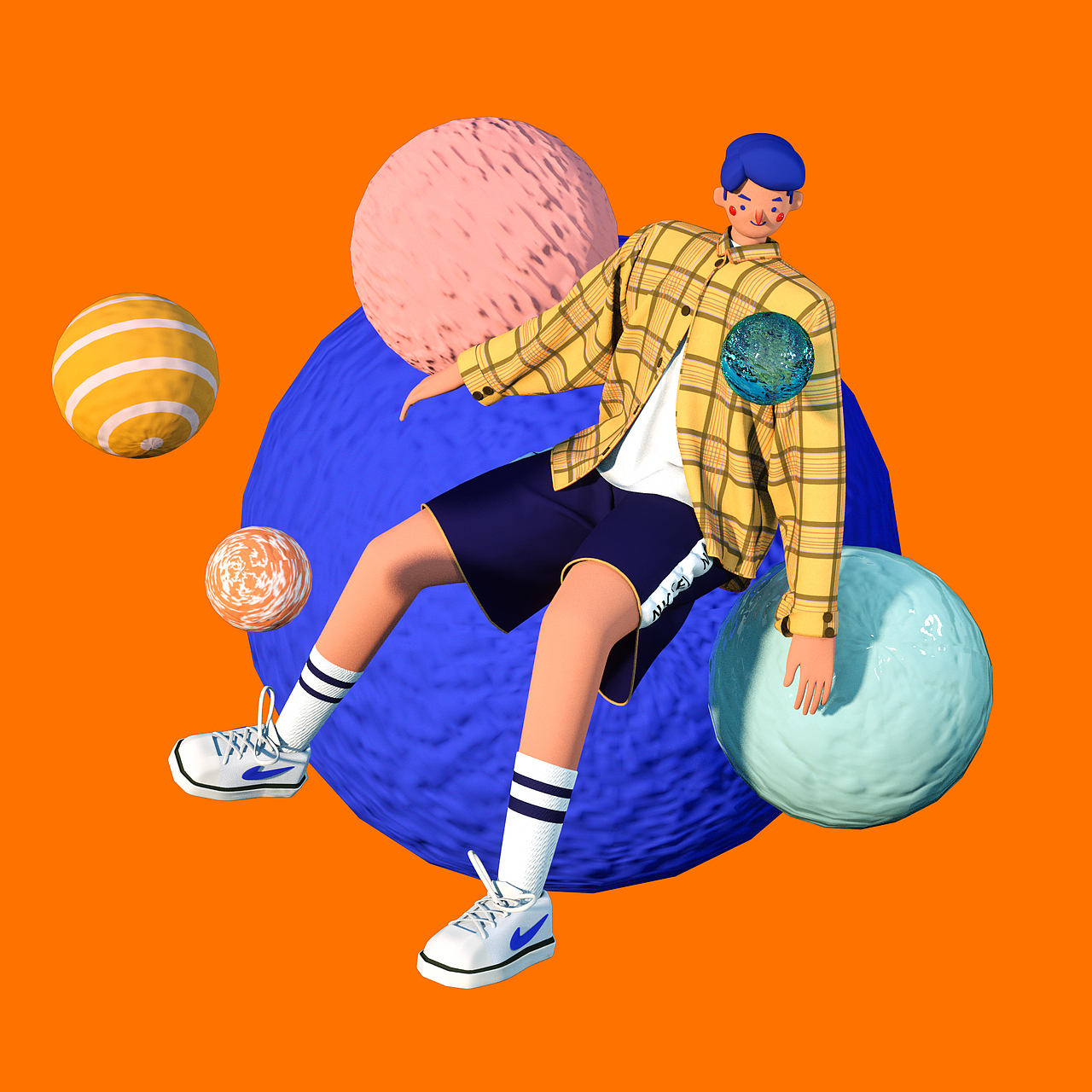 Nickel-二维插画转三维试验（图ZMTQ5OTcxNjM2） - 人物/生物 - 站酷设计师nickel小科原创素材 - 站酷ZCOOL