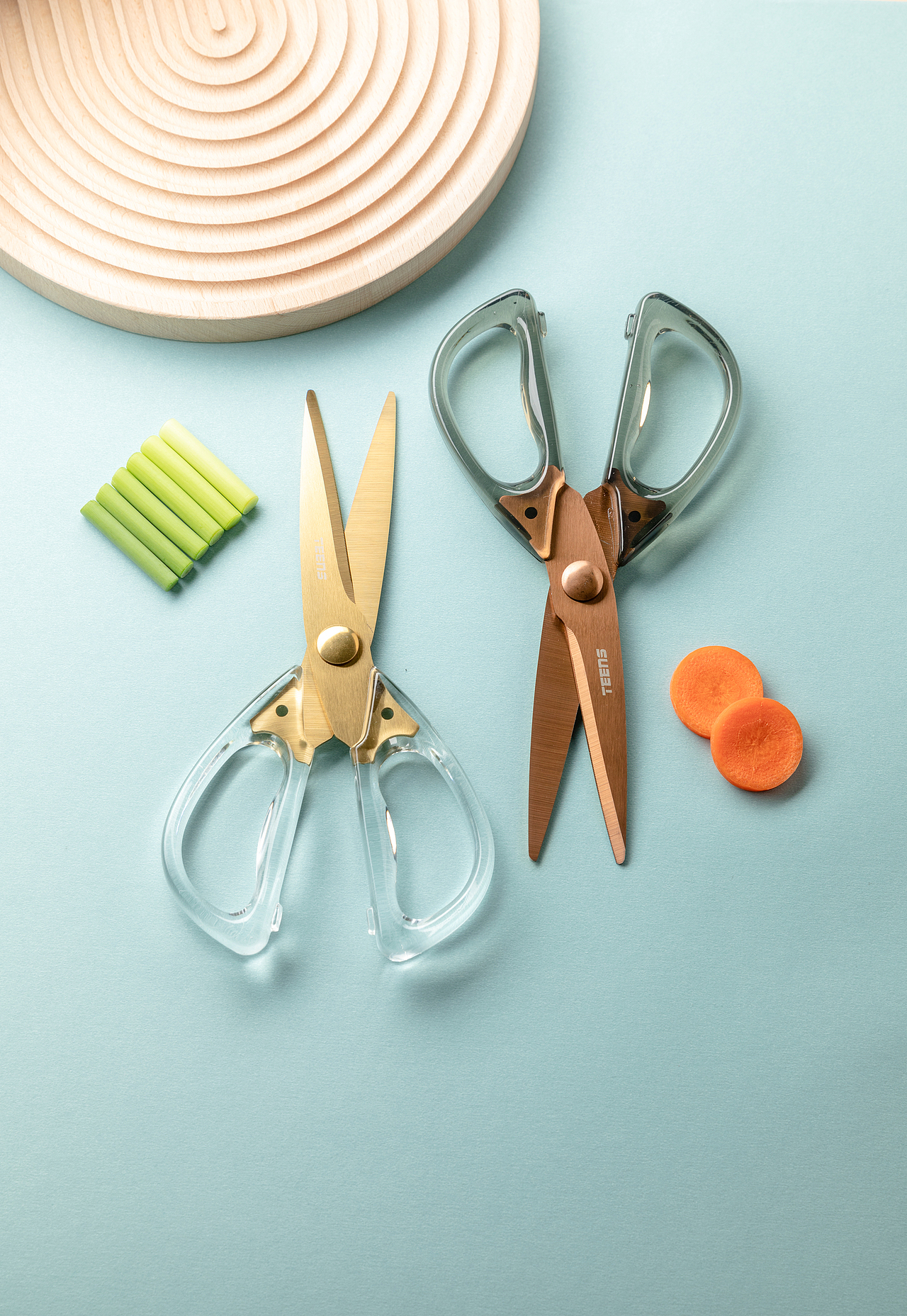 厨房用品拍摄 北欧简约风家用剪刀辅食烤肉剪子