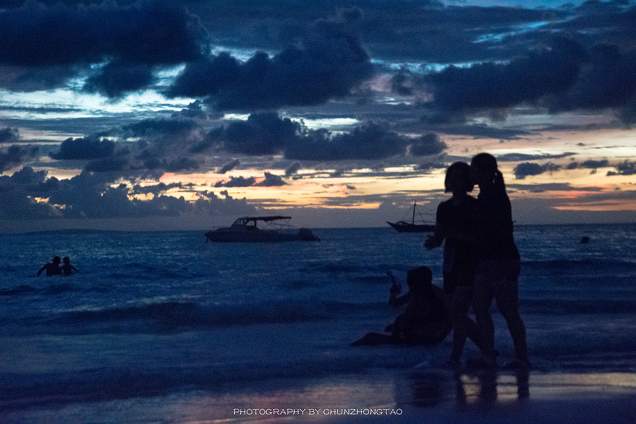 菲律宾长滩岛日落风帆