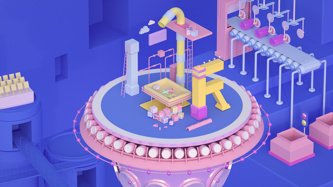 C4D OC 动画 三维（图ZMTI4NTgzMTMy） - 动画/影视 - 站酷设计师红豆_echooo原创素材 - 站酷ZCOOL