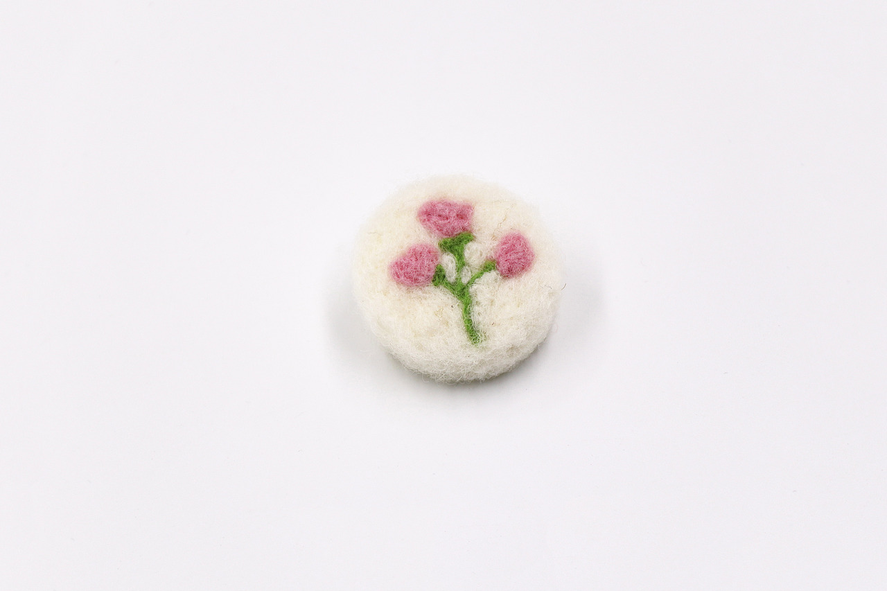 羊毛毡-植物乐园胸针系列