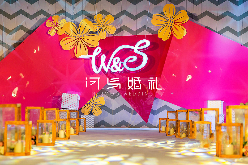 河马婚礼|西式现代简洁(粉色+灰色+金色)