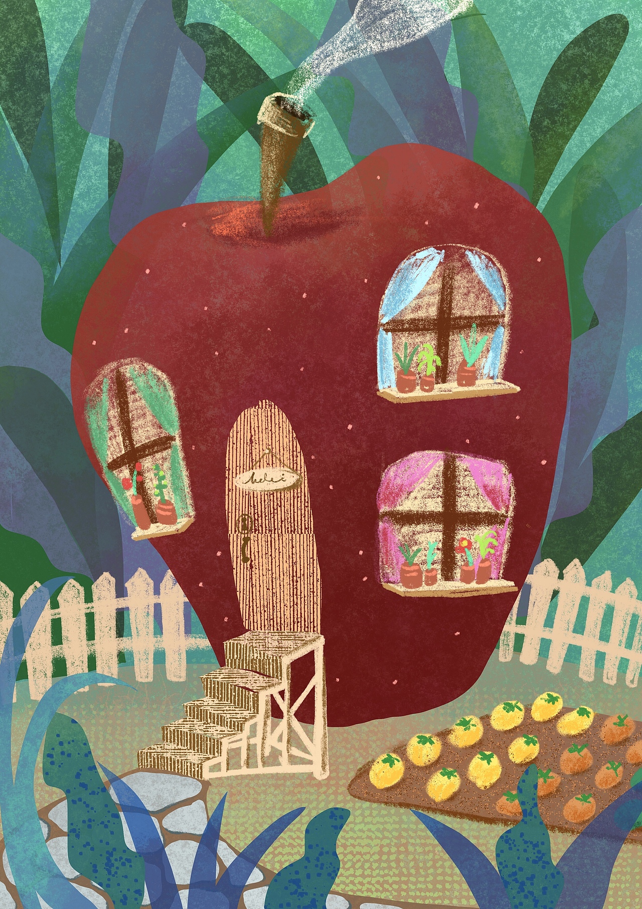 苹果——插画挑战