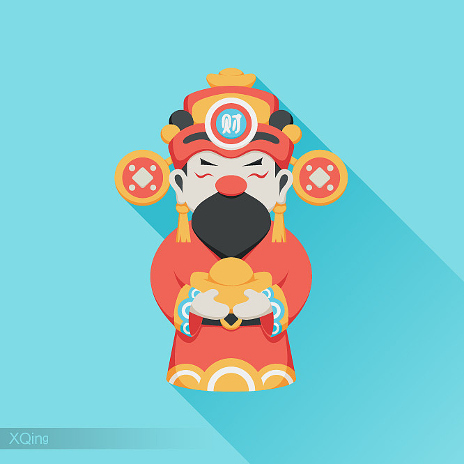 新财神（图ZMjExNzI4OTY=） - 图案 - 站酷设计师紅树林原创素材 - 站酷ZCOOL