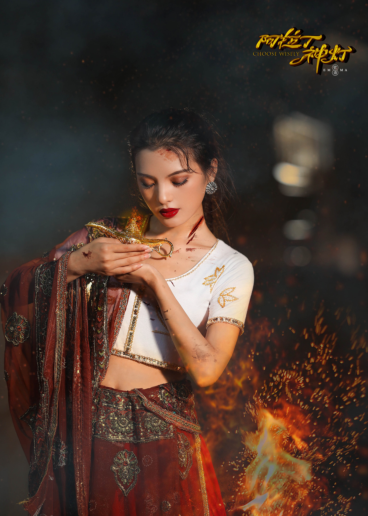 印度公主-阿拉丁神灯主题人像创作