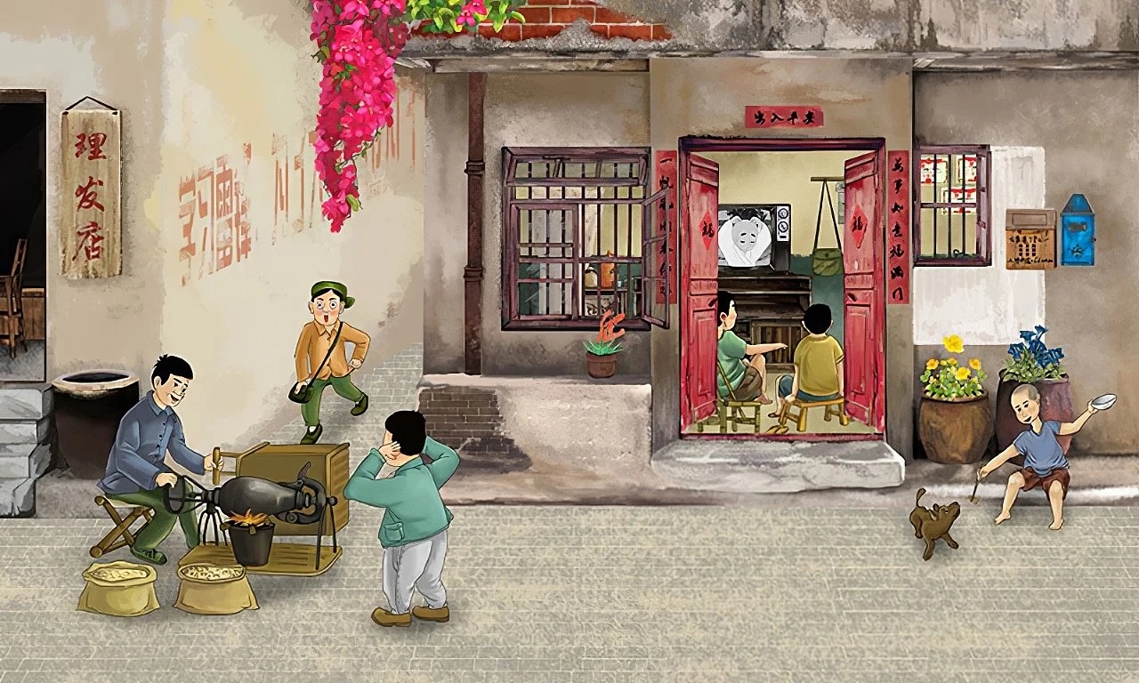 80后风格墙绘|纯艺术|绘画|河北品东装饰工程 - 原创作品 - 站酷