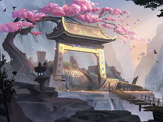 桃花谷 The peach blossom valley