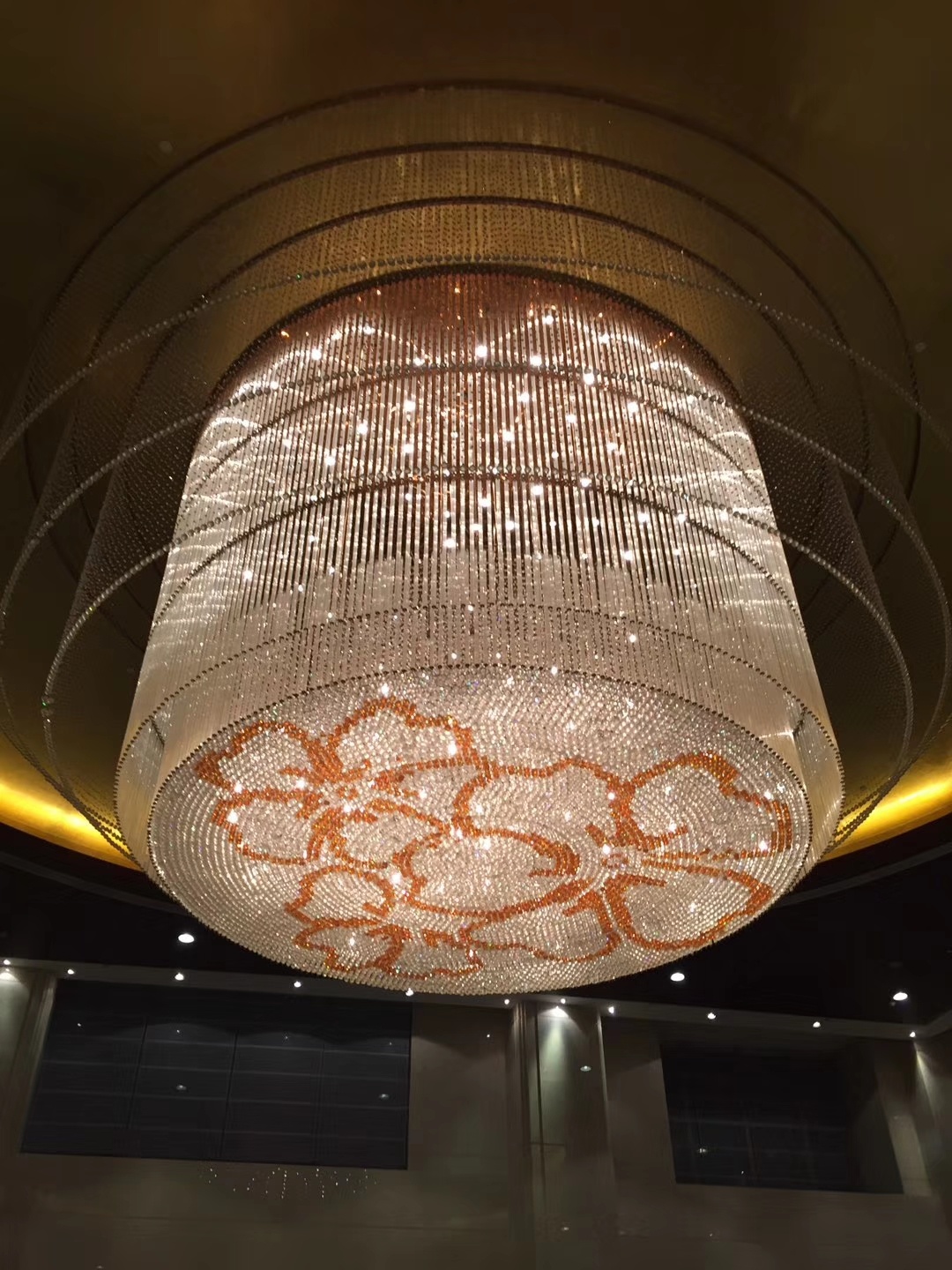 酒店大堂艺术水晶灯 明古定制