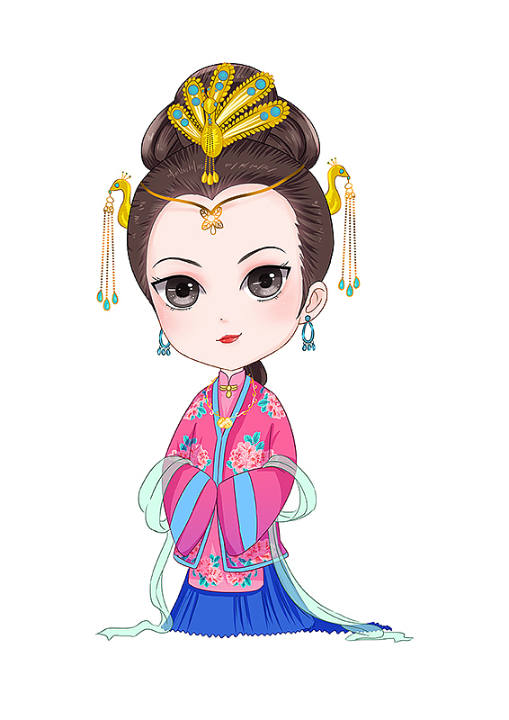 q版王熙凤|插画|艺术插画|佳妮娅妮_原创作品-站酷zcool