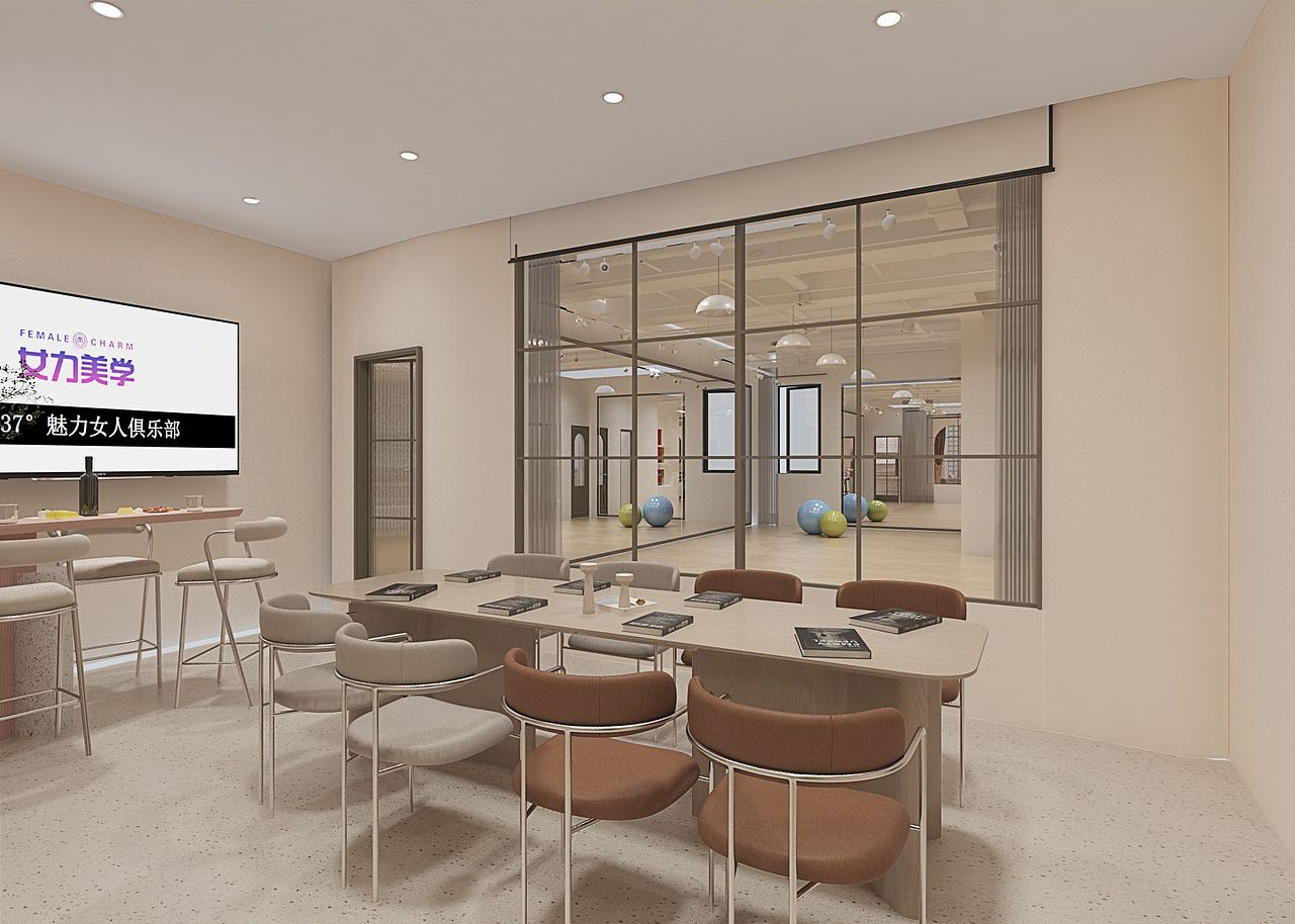 舞蹈室设计（图ZMzUzODYwNjky） - 商业空间设计 - 站酷设计师设计从业者武强原创素材 - 站酷ZCOOL