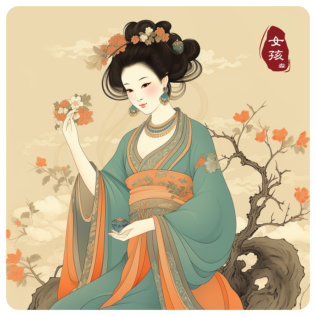 Midjourney生成传统复古插画（图ZMzY3MzQxNzk2） - 商业插画 - 站酷设计师淼淼6原创素材 - 站酷ZCOOL