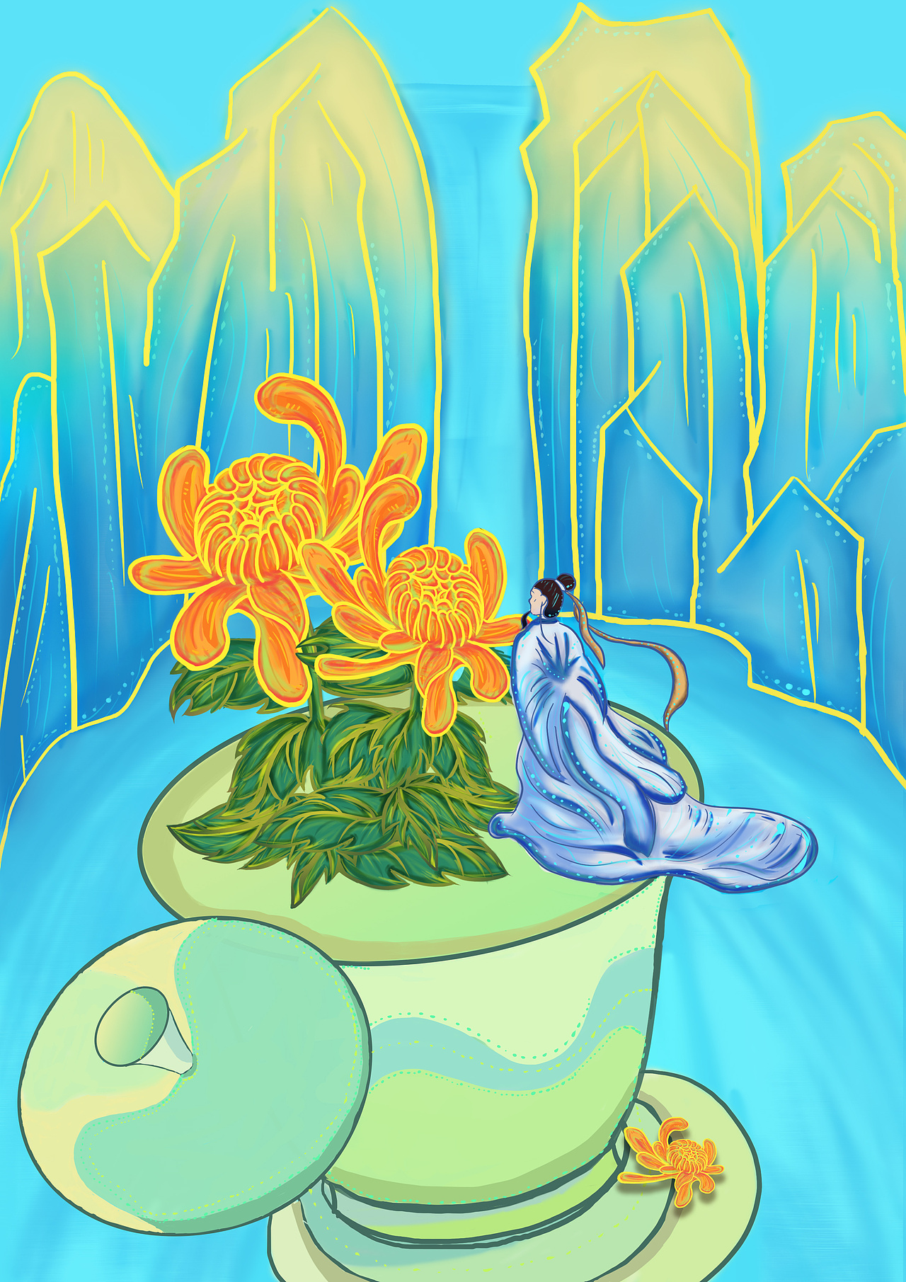 江西文旅—九江庐山（图ZMzU5MDQ3MDA4） - 创作习作 - 站酷设计师栀子Yu原创素材 - 站酷ZCOOL