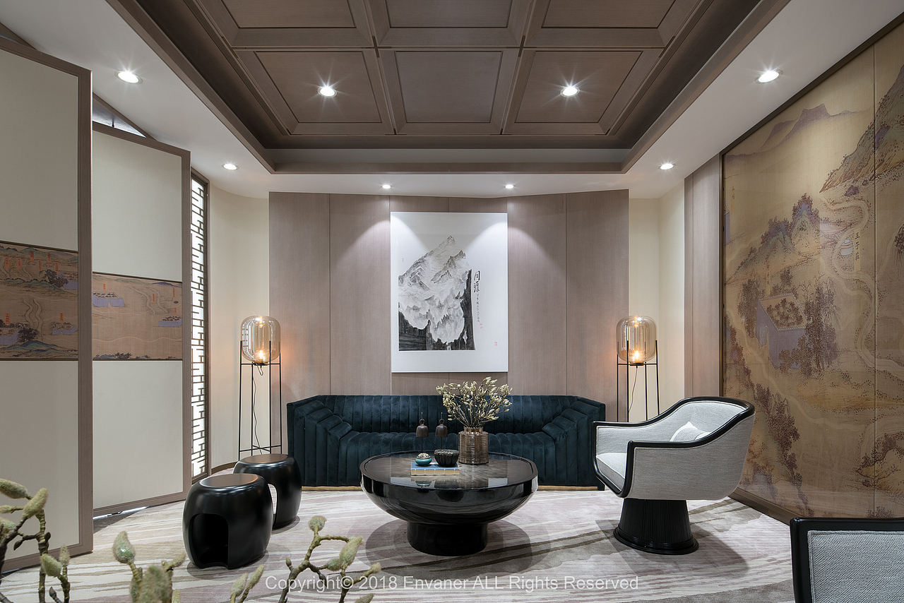 【恩万建筑摄影】天津世贸国风雅颂售楼处（图ZMTI2NzQ4NzE2） - 环境/建筑摄影 - 站酷设计师ENVSTU原创素材 - 站酷ZCOOL