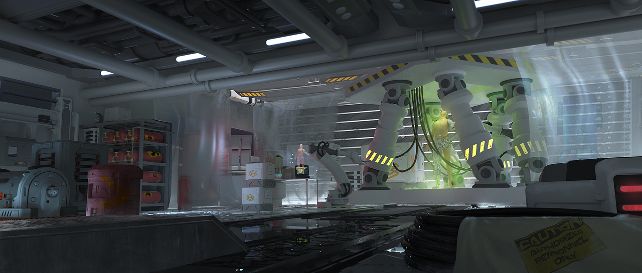 研究所|插画|游戏原画|北渡鱼_原创作品-站酷zcool