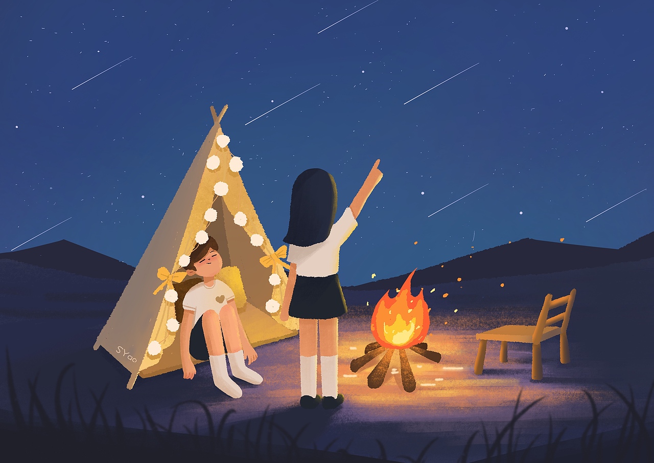 情侣插画（图ZMjgxNDA0MzIw） - 商业插画 - 站酷设计师SYao_原创素材 - 站酷ZCOOL