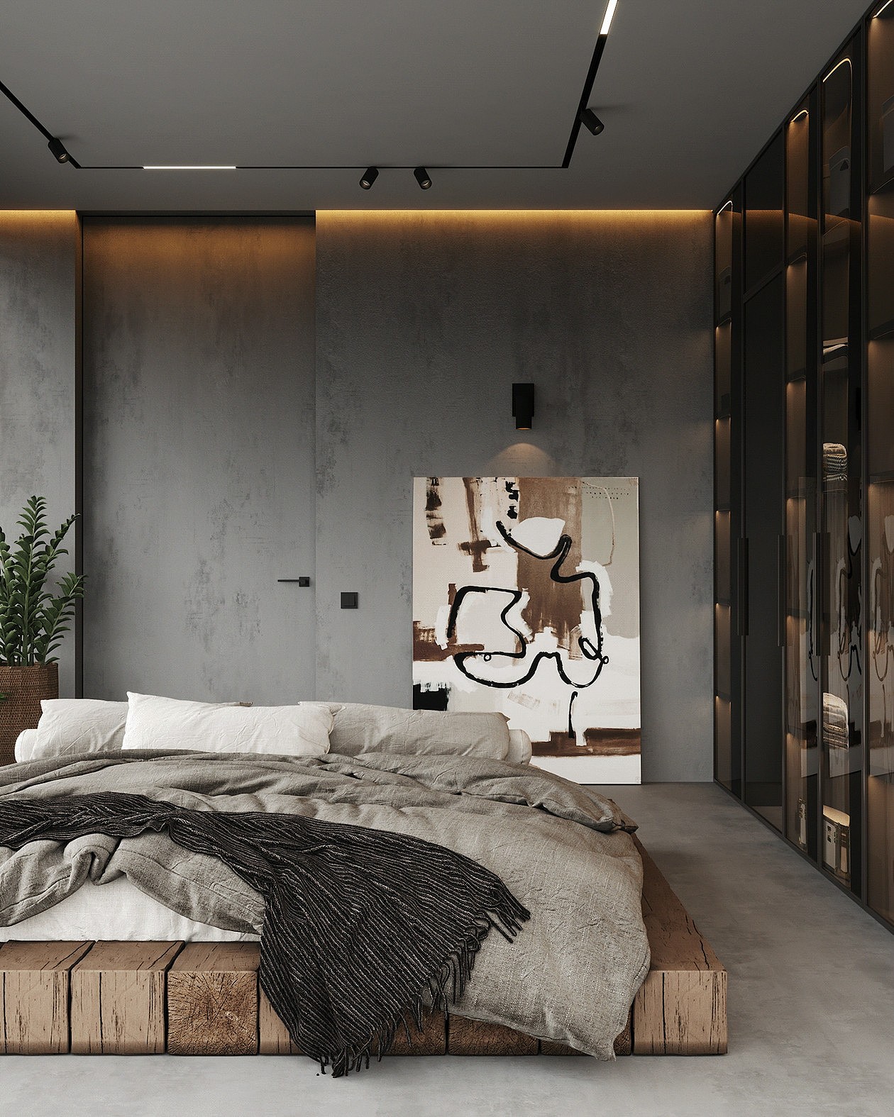 142平挑高空间,工业风设计!