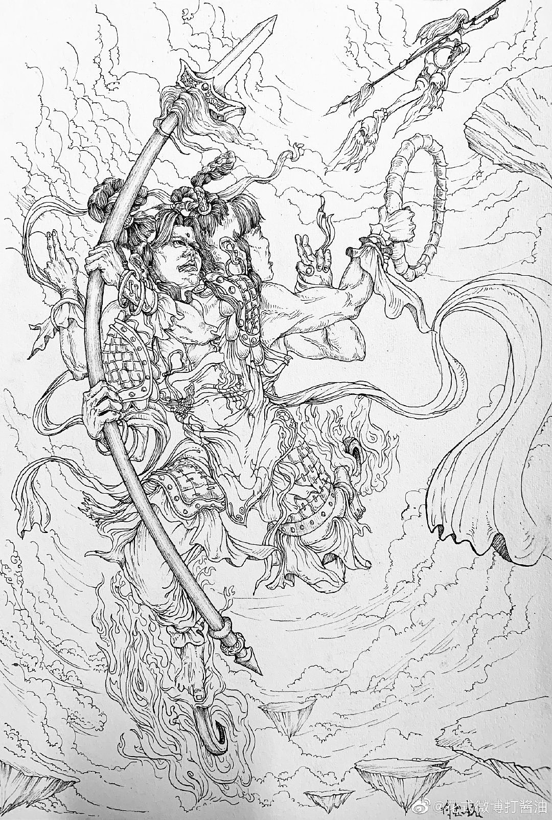 针管笔手绘创作（图ZMTgwODAyNTM2） - 创作习作 - 站酷设计师二十七先森原创素材 - 站酷ZCOOL