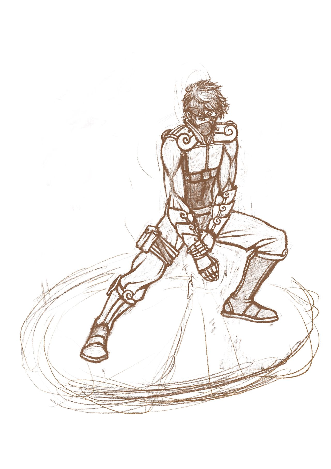 中国风旗木卡卡西同人图