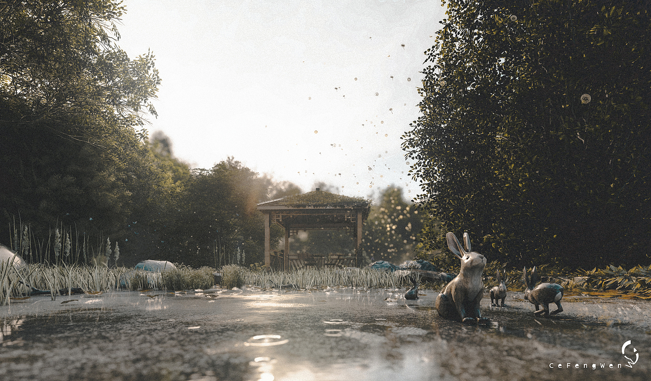 《雨林小屋》（图ZMjQxNDg0MDQ4） - 场景 - 站酷设计师侧疯文原创素材 - 站酷ZCOOL