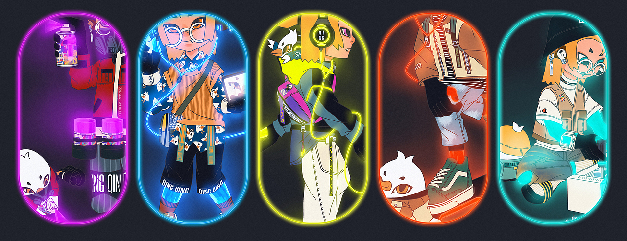 卡通潮流人设插画（图ZMjc5MjY4NzI0） - 新锐潮流插画 - 站酷设计师SHAHUHU庆庆原创素材 - 站酷ZCOOL