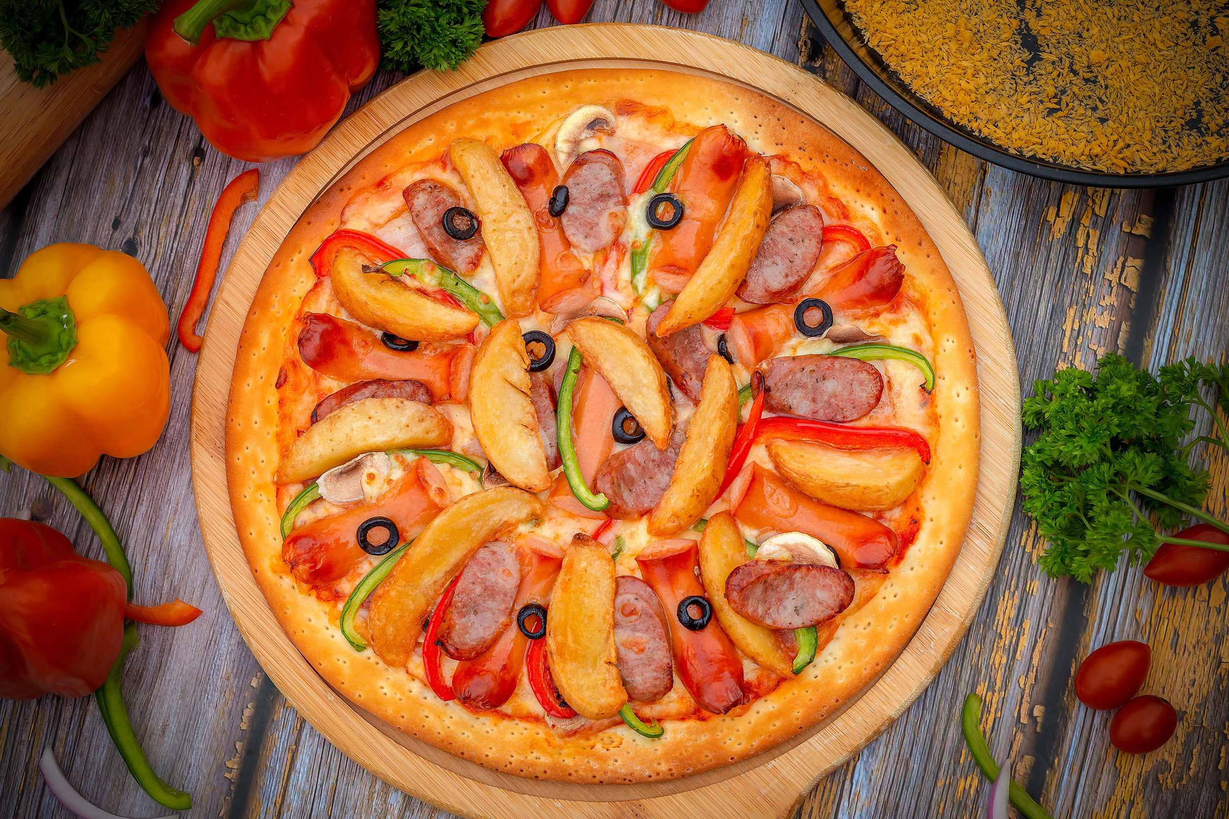 火腿披萨怎么做_火腿披萨的做法_豆果美食