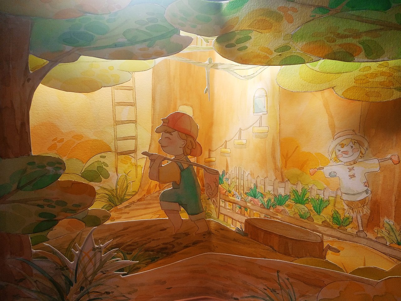 立体书《小男孩的树屋》|插画|绘本|是美依呀_原创作品-站酷zcool